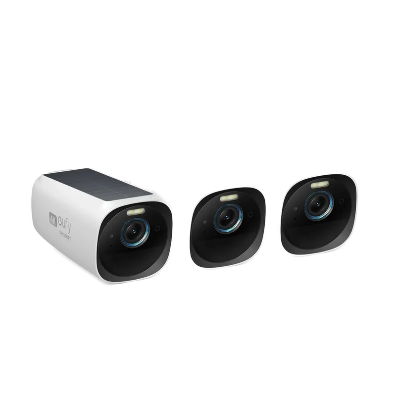 S330 (eufyCam 3) Add-on Camera (3-Cam Pack) White de eufy – photo produit