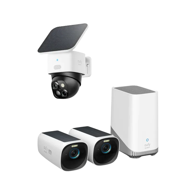 S330 (eufyCam 3) + SoloCam S340 Classic van eufy – productfoto