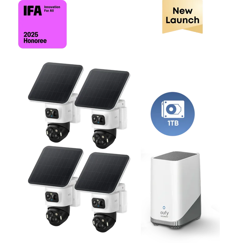 S4 4-Cam Kit + 1 TB Hard Drive von eufy – Produktfoto