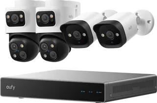 S4 & E40 & NVR - 4K PoE Camera Systeem met 4 Camera's & Opnamerecorder van eufy in Wit S4 E40 – productfoto 1 van 2