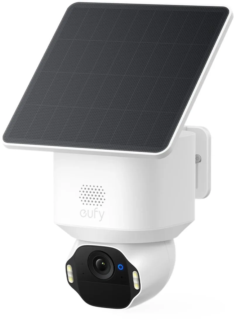 SoloCam E42 - 4K PTZ beveiligingscamera outdoor - 360° pan/tilt - AI-tracking - Draadloos - Zonne-energie - Geen maandkosten - HomeBase S380 compatibel van eufy in Wit – productfoto