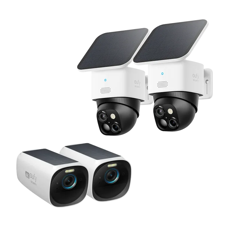 SoloCam S340(2 pack) + eufyCam S330 Add-on Camera(2 pack) MEDIUM de eufy – photo produit