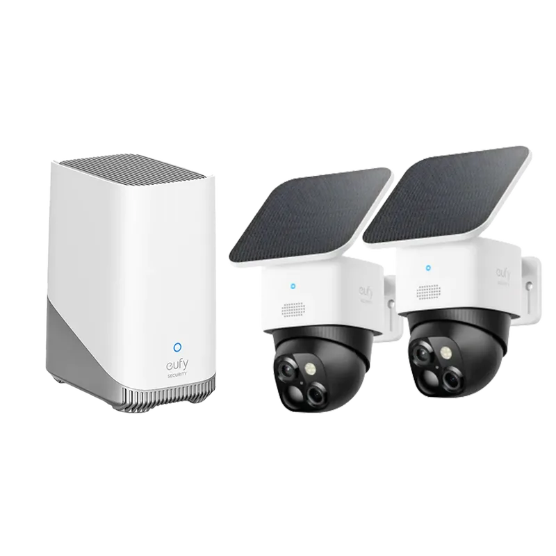SoloCam S340 (2 pack) + Homebase 3 White de eufy – photo produit