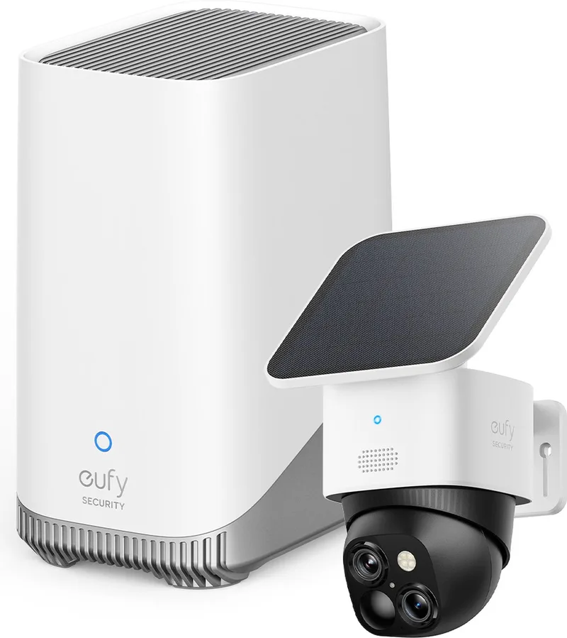 SoloCam S340 - 360° buitencamera + eufy Security HomeBase 3 S380- Bundelvoordeel från eufy i Wit + Homebase 3 – produktbild