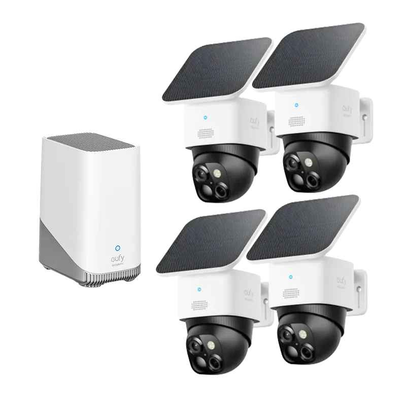 SoloCam S340 (4-Pack) + Homebase 3 White van eufy – productfoto