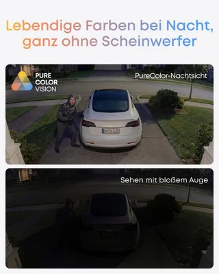 Überwachungskamera C35, Kabellose Überwachungskamera Außen & Innen, Magnetische Halterung (Außenbereich, 4-tlg., Nachtsicht) fra eufy i Sort – produktbillede 3 af 5