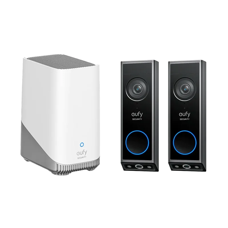 Video Doorbell E340 (2-Pack) + HomeBase S380 BUNDLE de eufy – photo produit