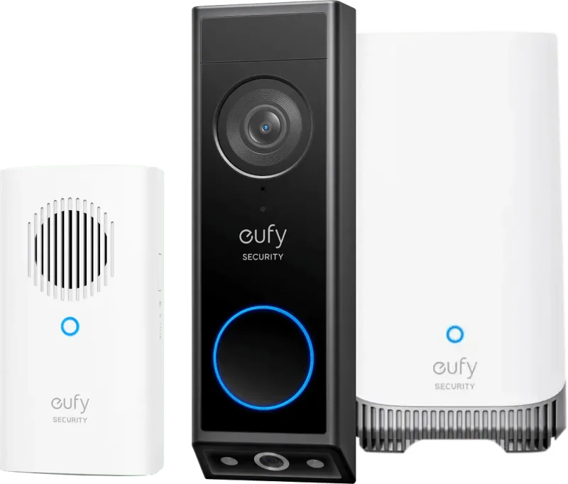 Video Doorbell E340 + Chime + HomeBase 3 van eufy – productfoto