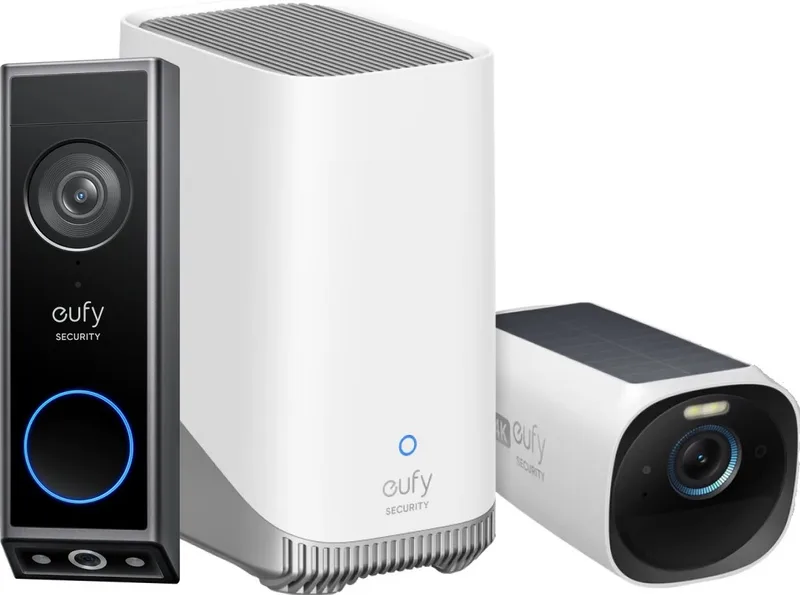 Video Doorbell E340 + HomeBase 3 + eufycam 3 - Bundelvoordeel de eufy en Noir – photo produit