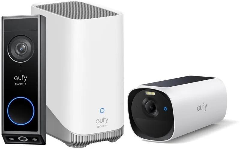 Video Doorbell E340 + HomeBase 3 + eufycam E40 - Bundelvoordeel de eufy en Noir – photo produit