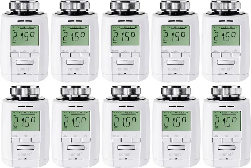 Comet Plus Radiatorthermostaat Elektronisch 8 tot 28 °C de Eurotronic en Blanc – photo produit