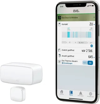 Heizkörperthermostat Thermo + Door & Window Heizen Set von Eve in Weiß – Produktfoto 2 von 5