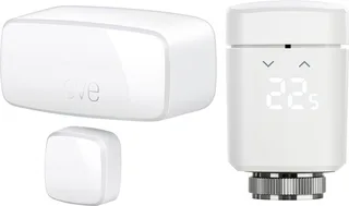 Heizkörperthermostat Thermo + Door & Window Heizen Set von Eve in Weiß – Produktfoto 1 von 5