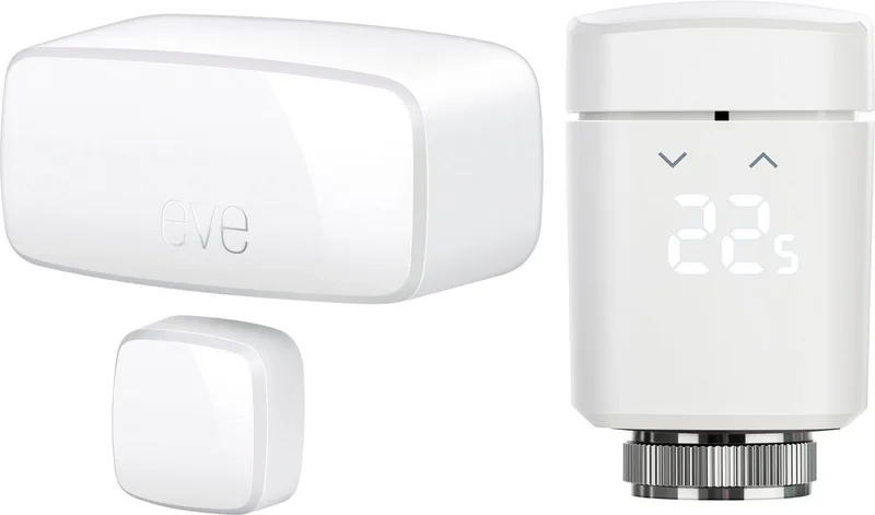 Heizkörperthermostat Thermo + Door & Window Heizen Set von Eve in Weiß – Produktfoto 1 von 5