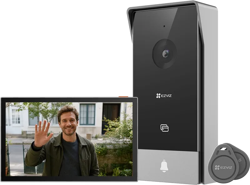 2MP Videodeurbel - Video Intercom met Monitor - Tweewegcommunicatie - Deur op Afstand Ontgrendelen - Wi-Fi 6 von EZVIZ in Hp5 – Produktfoto