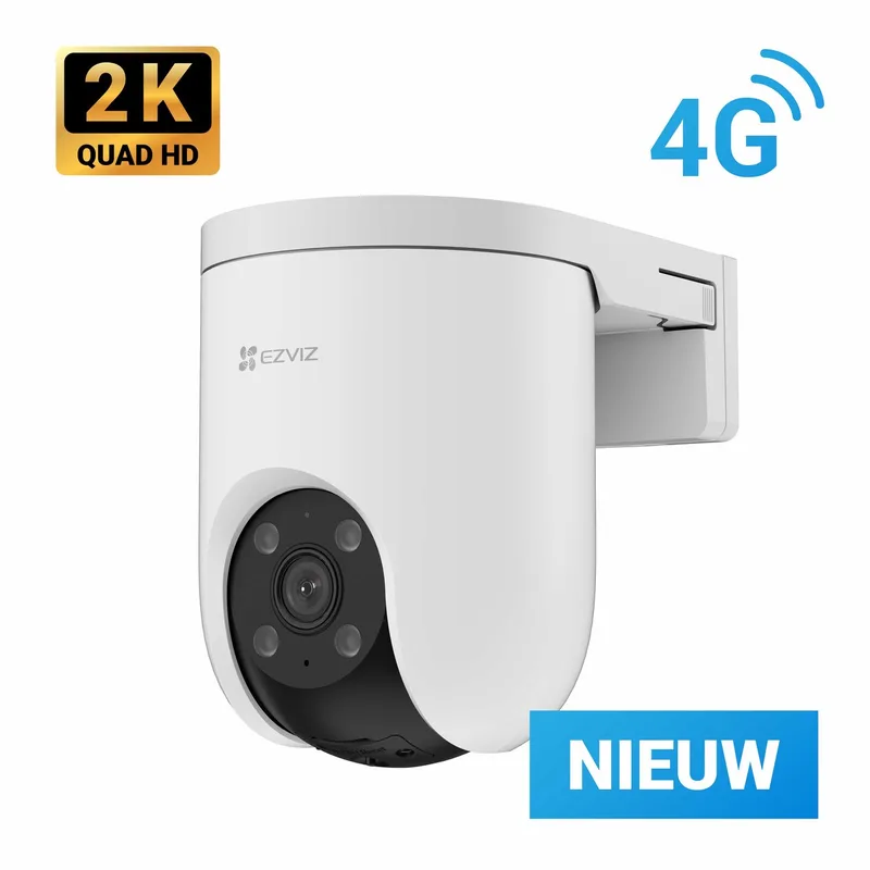 Beveiligingscamera - Voor buiten - 360° PTZ - AI-tracking - Geen maandkosten-IP65- 4G Camera van EZVIZ in H8c 2K 4G – productfoto