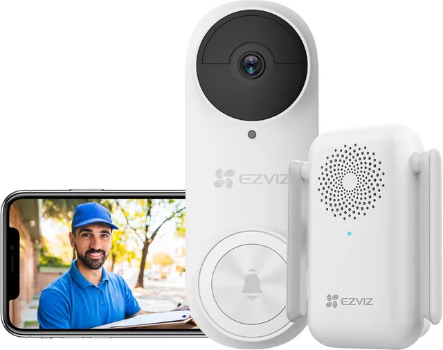DB2 Pro 5MP -Draadloze Video Deurbel met Chime - 3K - AI Persoonsdetectie - 176° Groothoek - Tweeweg Audio - 5200 mAh Batterij