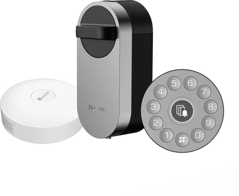 DIY Lock Elektrisch deurslot - Slim deurslot - Wifi-module A3 - Toegang op afstand - Keypad - Wit van EZVIZ in Zwart – productfoto
