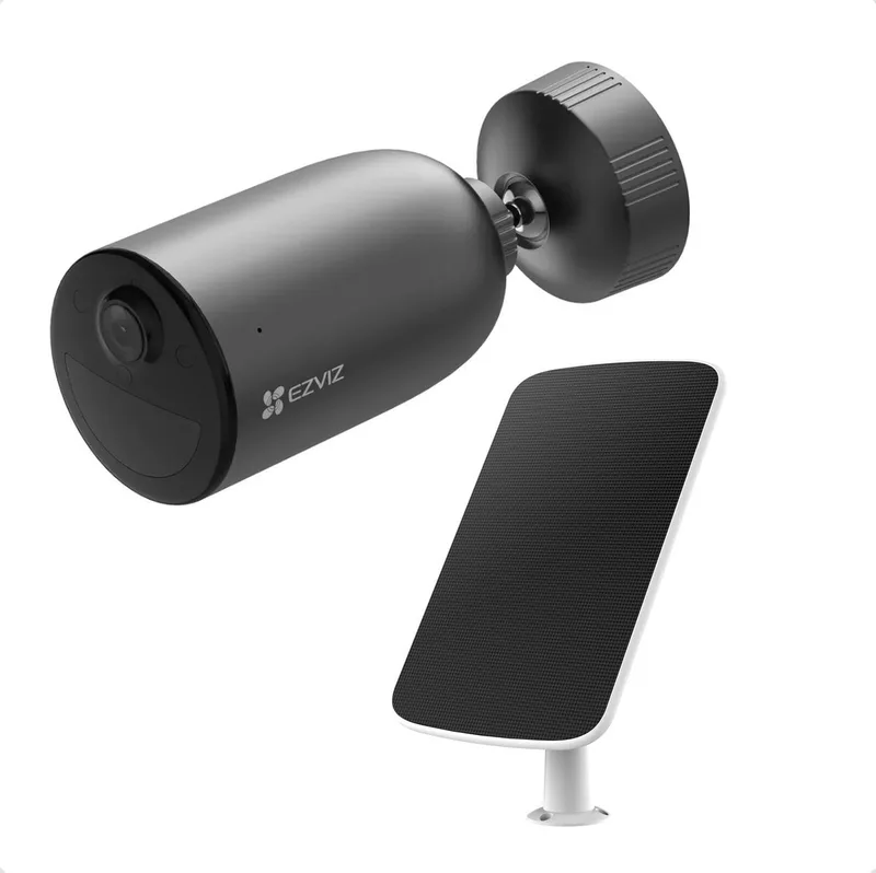EB3 2K Kit- WiFi Beveiligingscamera met Zonnepaneel – Pan & Tilt Camera – 2K Resolutie – AI Detectie – IP65 van EZVIZ in Zwart – productfoto