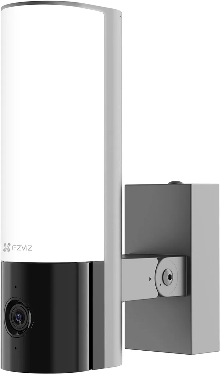 EL3 - Draadloze Beveiligingscamera Buiten - 2K WiFi Camera - AI Detectie & Nachtzicht - Werkt met Google Assistant & Alexa de EZVIZ en Argent – photo produit