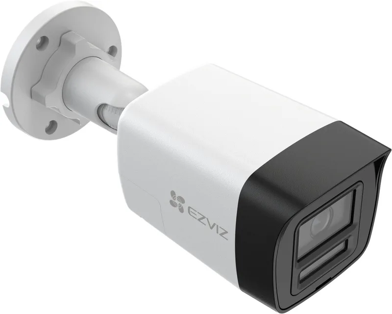 H3K PoE 4K Beveiligingscamera Buiten – AI-detectie, Nachtvisie & Active Defense - IP67 – PoE & SD von EZVIZ in Schwarz, Weiß – Produktfoto