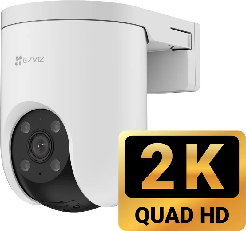 H8c SE 2K Buitencamera - 360° Pan & Tilt - Kleur Nachtzicht - AI Mensdetectie & Auto-Tracking - Weerbestendig-Compatibel met Alexa en Google Assistant- Geen maandkosten by EZVIZ in H8c se 3mp – product photo