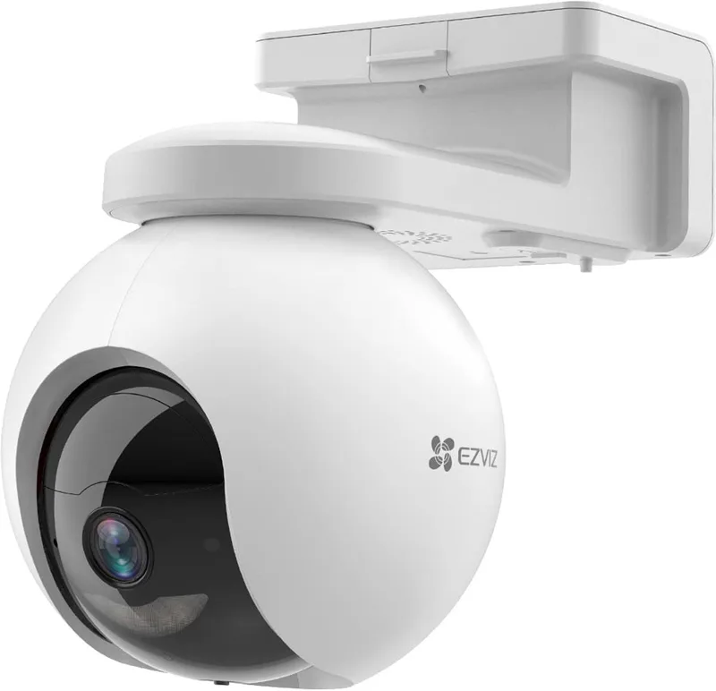 HB8 Pro 4K - Draadloze 4K Beveiligingscamera - 360° Pan & Tilt - color Nachtzicht - AI Detectie - Werkt met Google Assistant & Alexa -AI-tracking - Geen maandkosten by EZVIZ in EZVIZ HB8 Pro 4K – product photo