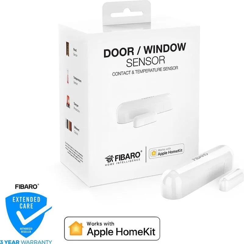 Deur-/Raam Sensor - Werkt alleen met Apple HomeKit - Magneetcontact sensor by FIBARO in White – product photo