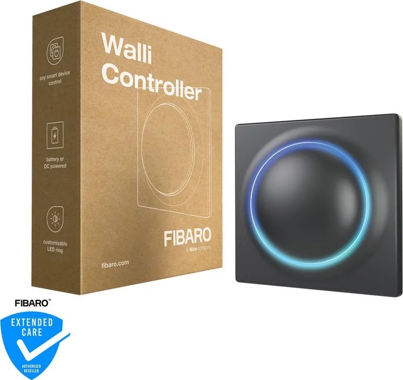 Walli Controller - Draadloze schakelaar - Batterijgevoed - Z-Wave Plus by FIBARO in Anthracite – product photo
