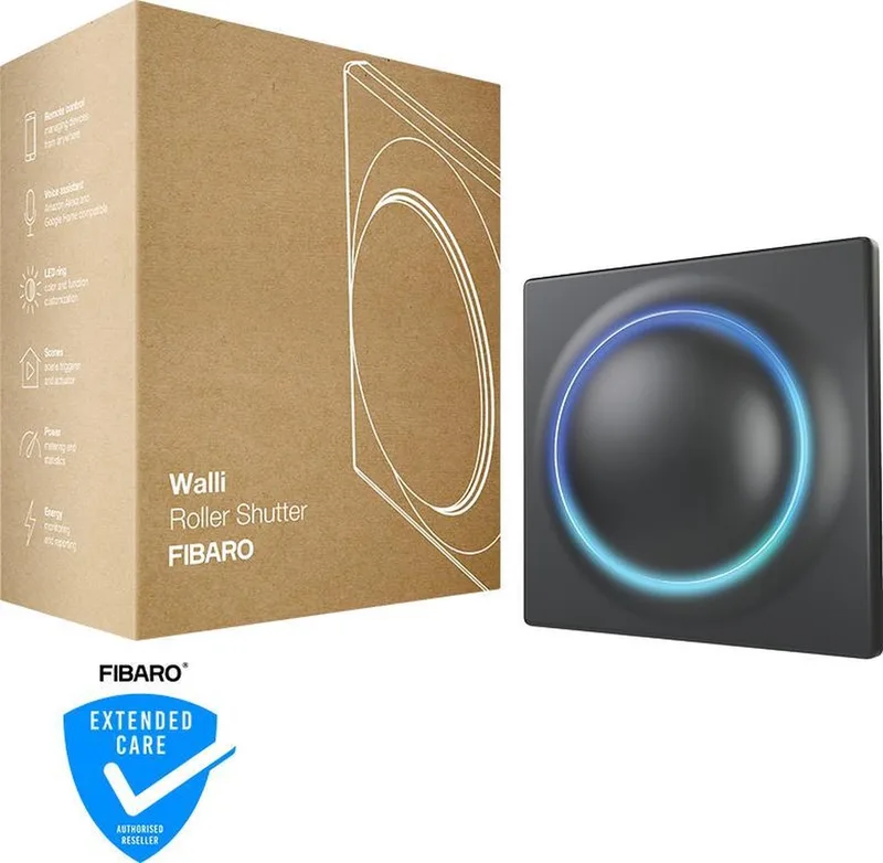 Walli Roller Shutter - Rolluik schakelaar - Z-Wave Plus från FIBARO i Antracit – produktbild