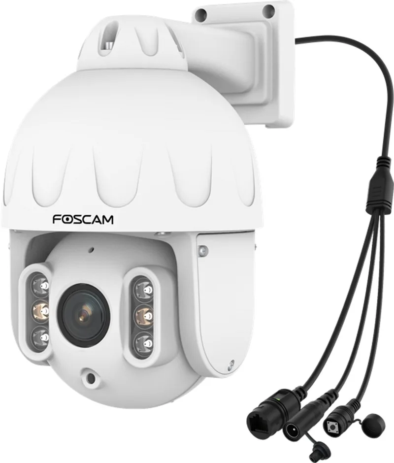 SD8EP Beveiligingscamera - 4K/8MP - Spotlights - IP66 - Pan/Tilt - PoE beveiligingscamera - Nachtzicht 50m van Foscam in Wit – productfoto