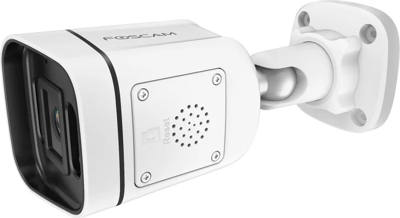 V5EP-W Beveiligingscamera Buiten – 5MP PoE IP Camera – Persoons- en Voertuigdetectie – Nachtzicht 20m – 2-weg Audio – Spotlight Sirene – IP66 van Foscam in Wit – productfoto