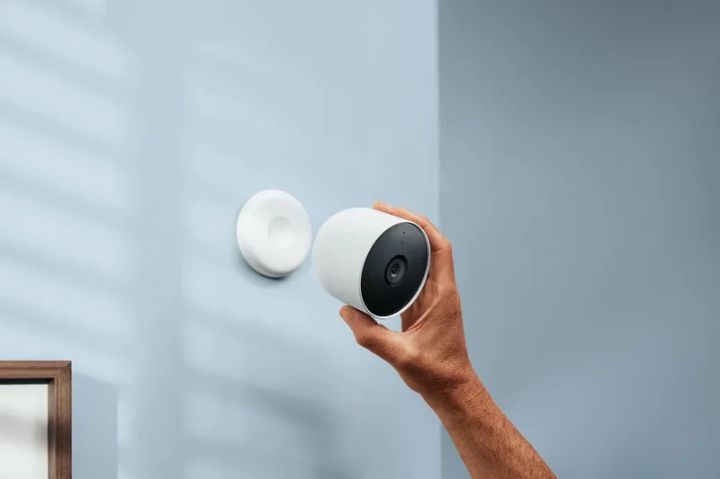 Cam Beveiligingscamera - Batterij - 2 stuks fra Google Nest i Hvid – produktbillede