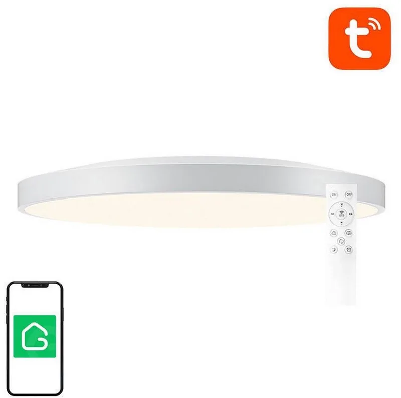 Plafondlamp 32Cm Wifi Bluetooth Rgbcw Smart Met Tuya Afstandsbediening von Gosund – Produktfoto
