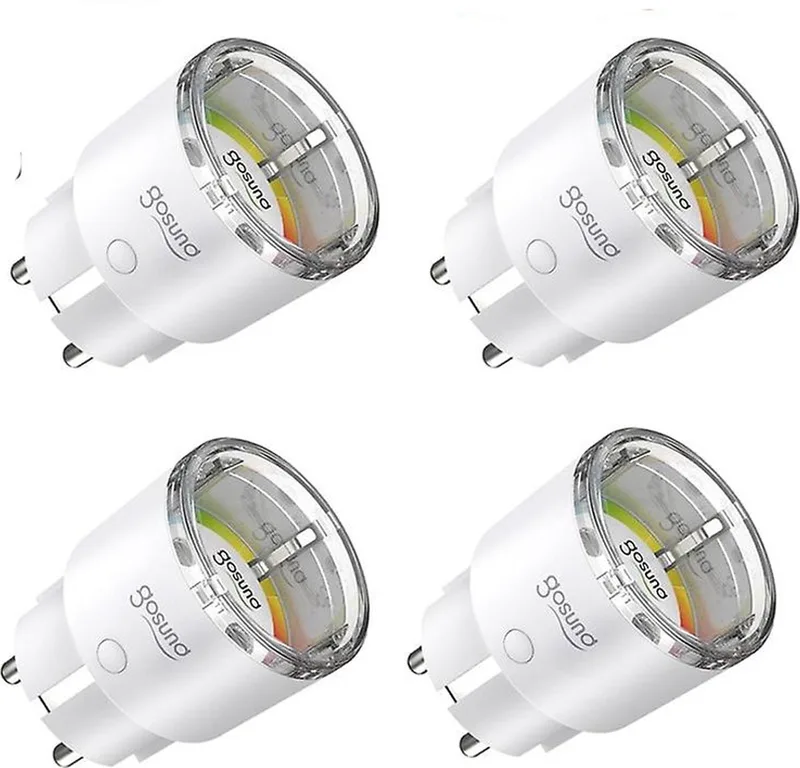 Slimme Stekker - Smart Plug - Met Tijdschakelaar en Energiemeter - Voor Binnen - 16A - 4 Stuks fra Gosund i Hvid – produktbillede