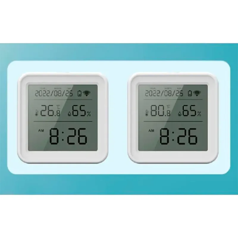 Smart temperature and humidity sensor Wi-Fi S6 (LCD screen backlight) van Gosund – productfoto 2 van 5