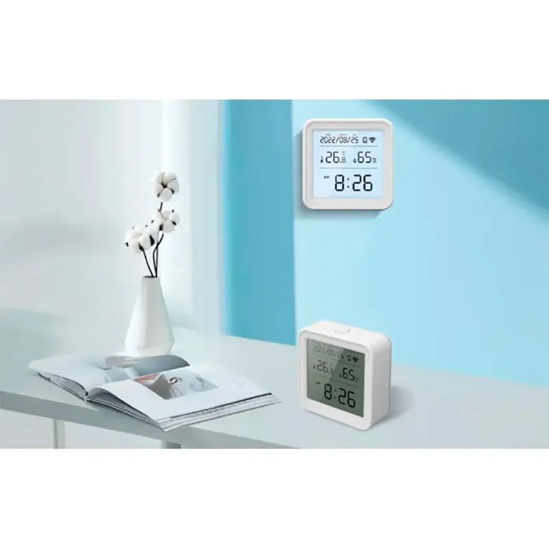 Smart temperature and humidity sensor Wi-Fi S6 (LCD screen backlight) van Gosund – productfoto 4 van 5