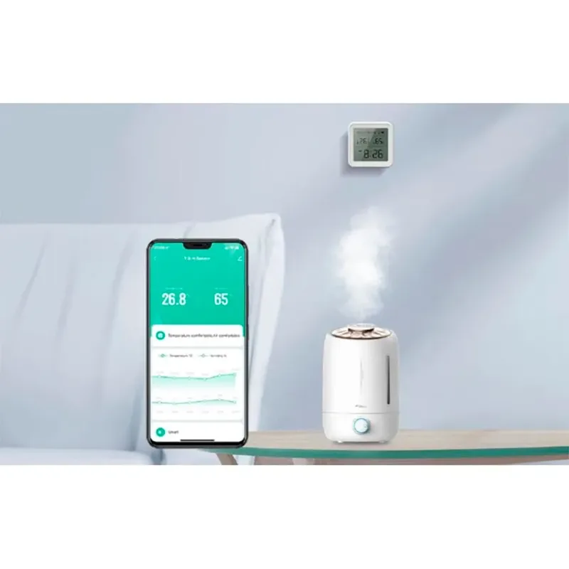 Smart temperature and humidity sensor Wi-Fi S6 (LCD screen backlight) van Gosund – productfoto 3 van 5