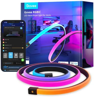 Neon Rope Light for Desks 3m - led strip - RGBIC - app-bediening - Alexa/Google by Govee in White – product photo 1 of 5
