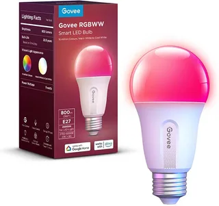 slimme lamp E27 RGBWW 6 cm - 800 lumen - 1 pack de Govee – photo produit 1 sur 2