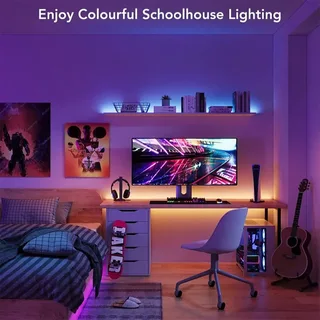 slimme RGB ledstrip 5m - app en spraakbediening de Govee en Blanc – photo produit 4 sur 6