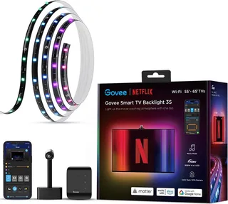 slimme tv verlichting Matter - 55-65 inch Backlight 3S - Netflix editie de Govee en Noir – photo produit 1 sur 4