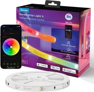 Strip Light S 3 m - led strip - RGBICW - app-bediening - Alexa/Google - Matter compatibel de Govee en Transparent – photo produit 1 sur 3