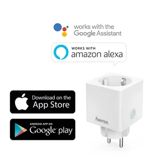 "Mini" - smart plug - Wi-Fi - wit by Hama – product photo 2 of 5