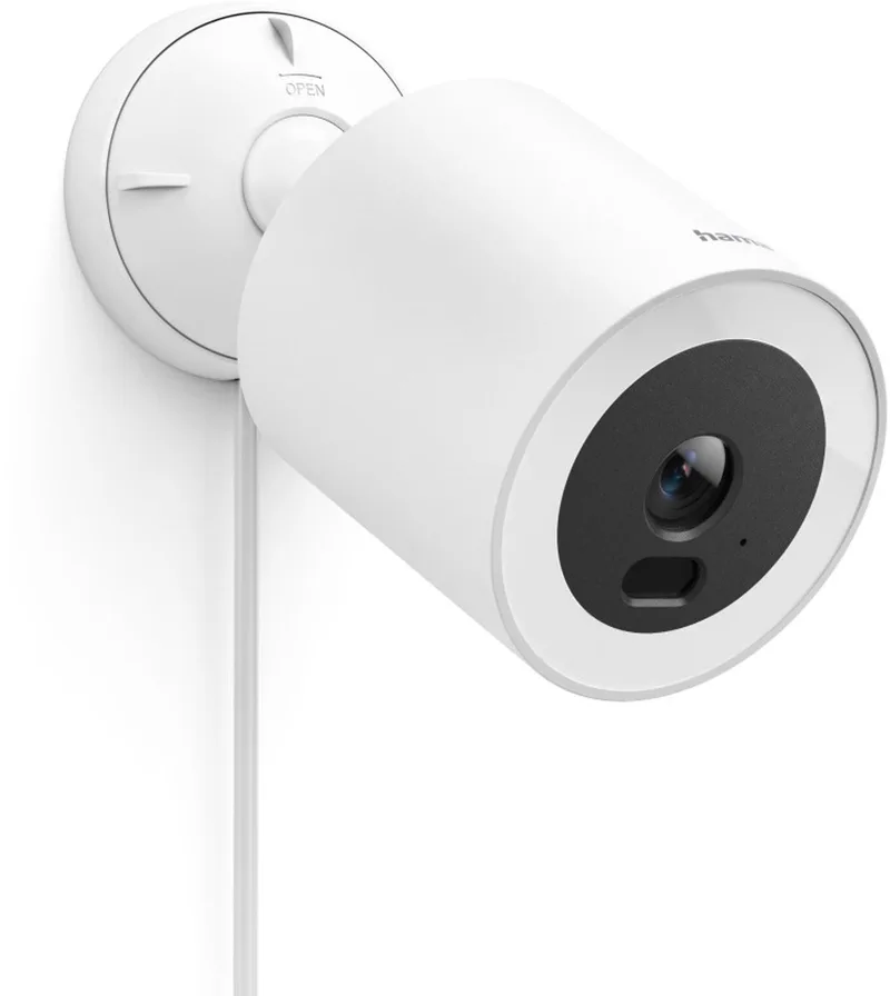Slimme Beveiligingscamera Buiten – 2.5K – Met Verlichting en Bewegingsdetectie – Wifi by Hama in White – product photo
