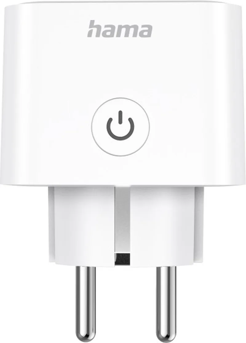 Smarte WLAN-Steckdose, Matter, sprach- u. appgesteuert, nachrüstbar, 3.680W Stopcontact van Hama in Wit – productfoto