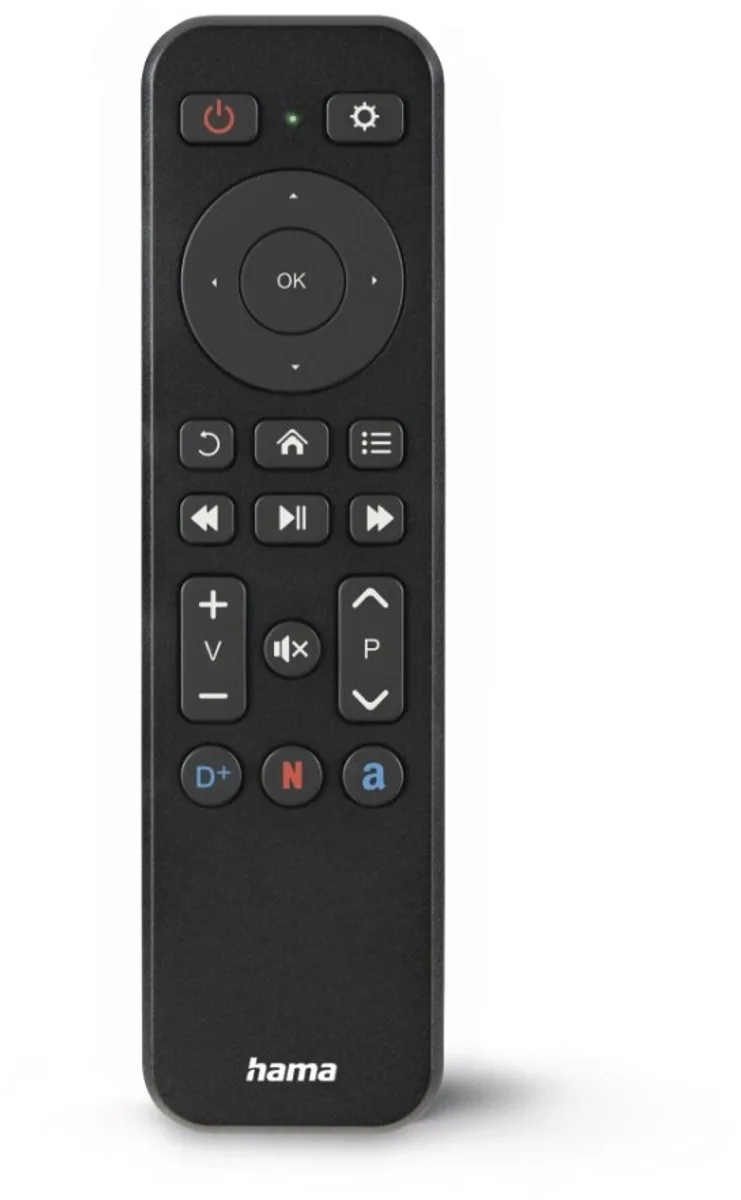 universele afstandsbediening - geschikt voor smart tv's en SAT stb ontvangers - met mediatoetsen - IR de Hama en Noir – photo produit