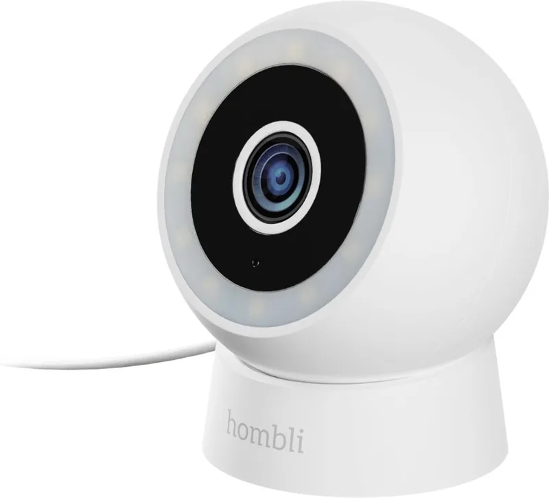 Hombli 2K Compact Model - Beveiligingscamera - Bewakingscamera voor buiten - Nachtzicht Kleur - Bewegingsdetectie de Hombli en Blanc – photo produit