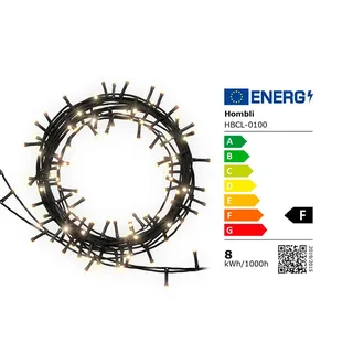 Slimme Kerstverlichting Voor Binnen en Buiten - LED Christmas Lights Kerstversiering Wit & Warm Witte Kerstboom verlichting 20m App gestuurd by Hombli – product photo 5 of 5