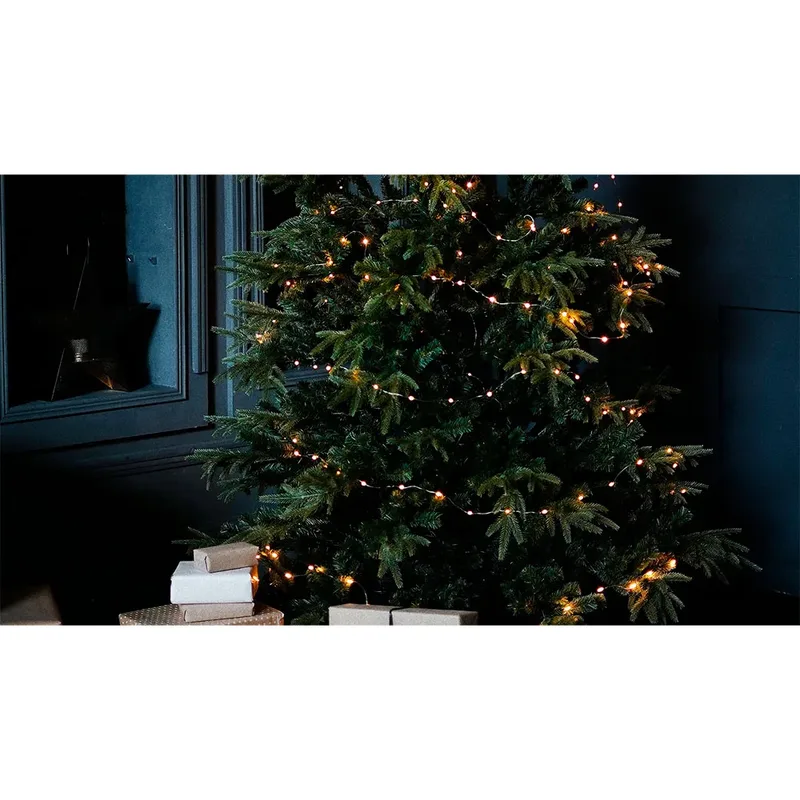 Slimme Kerstverlichting Voor Binnen en Buiten - LED Christmas Lights Kerstversiering Wit & Warm Witte Kerstboom verlichting 20m App gestuurd by Hombli – product photo 2 of 5